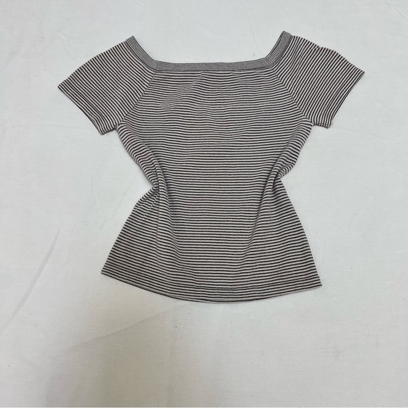 Tops - Striped Off-Shoulder Women's Crop Top